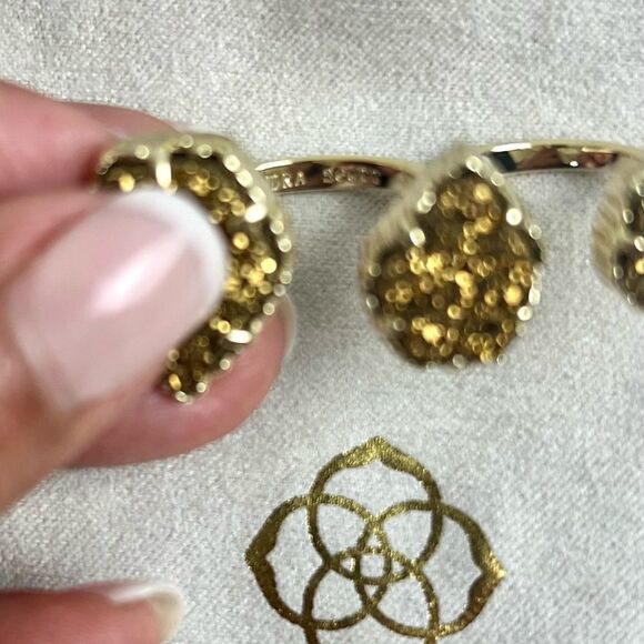 Kendra Scott Gold Cocktail Ring - Picture 6 of 9